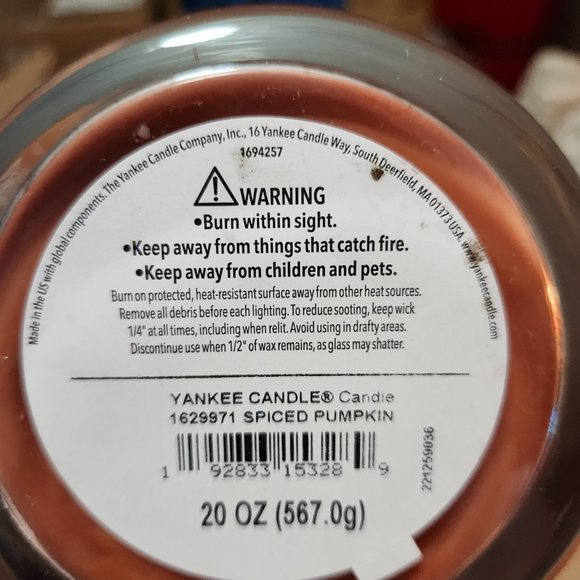 Brand New !! Signature Large Jar Yankee Candle Spiced Pumpkin - Picture 5 of 5